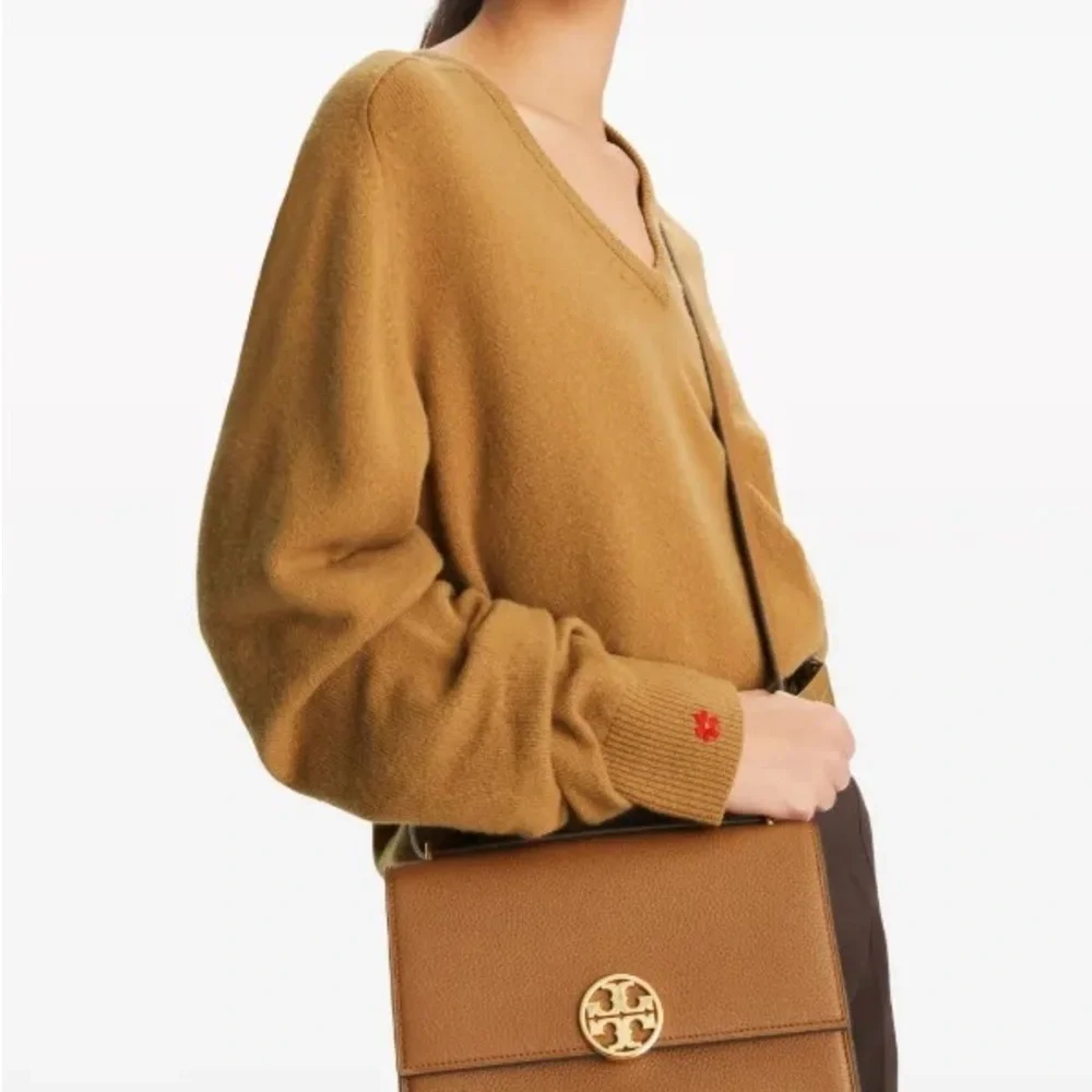 Tory Burch Tan Leather Crossbody Bag